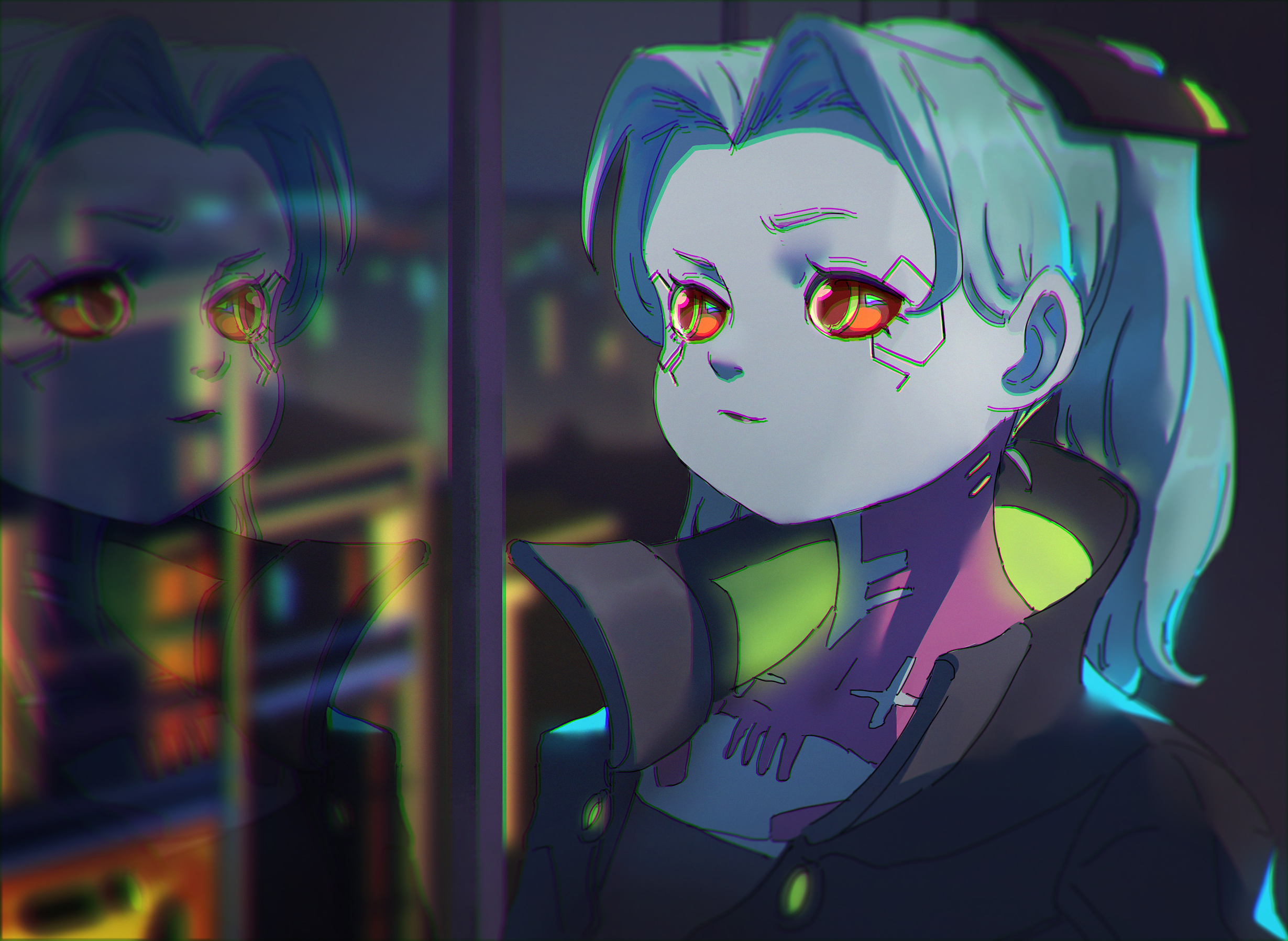 Anime Cyberpunk: Edgerunners HD Wallpaper by Artem Pavlov