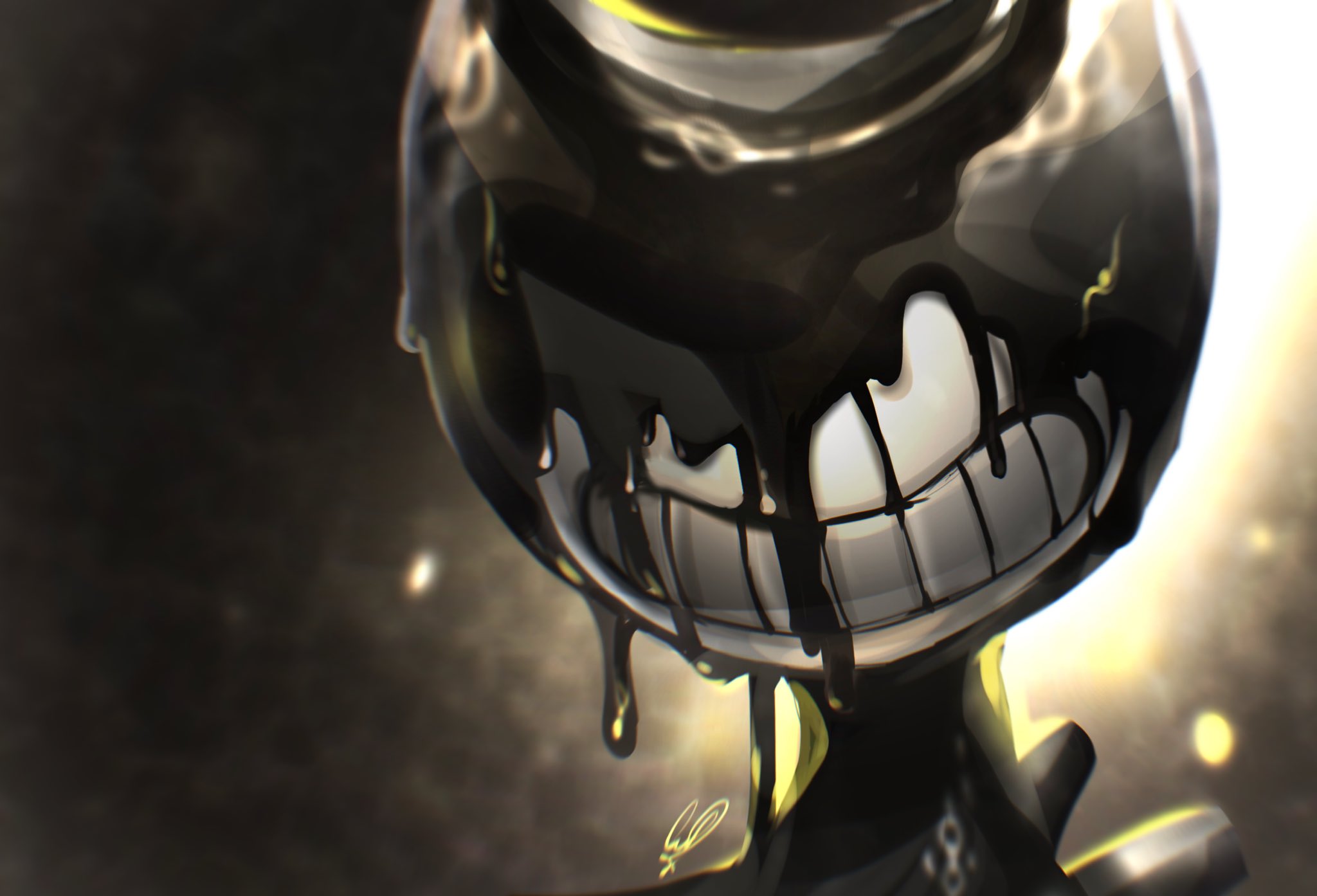 Download Melting Bendy And The Ink Machine Game Wallpaper