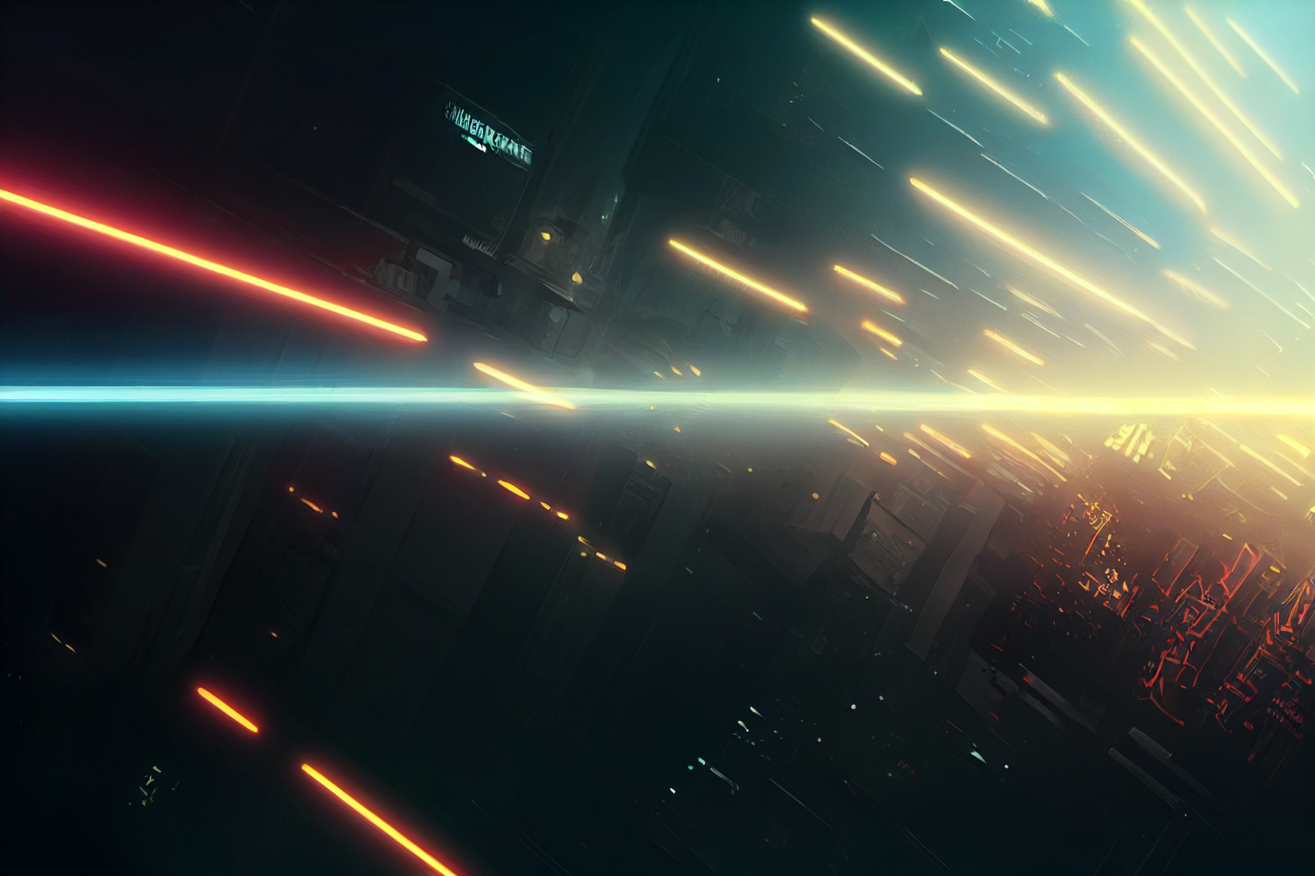 Sci Fi Cyberpunk HD Wallpaper by saxonzs | 2304x1536 | Wallpaper Abyss