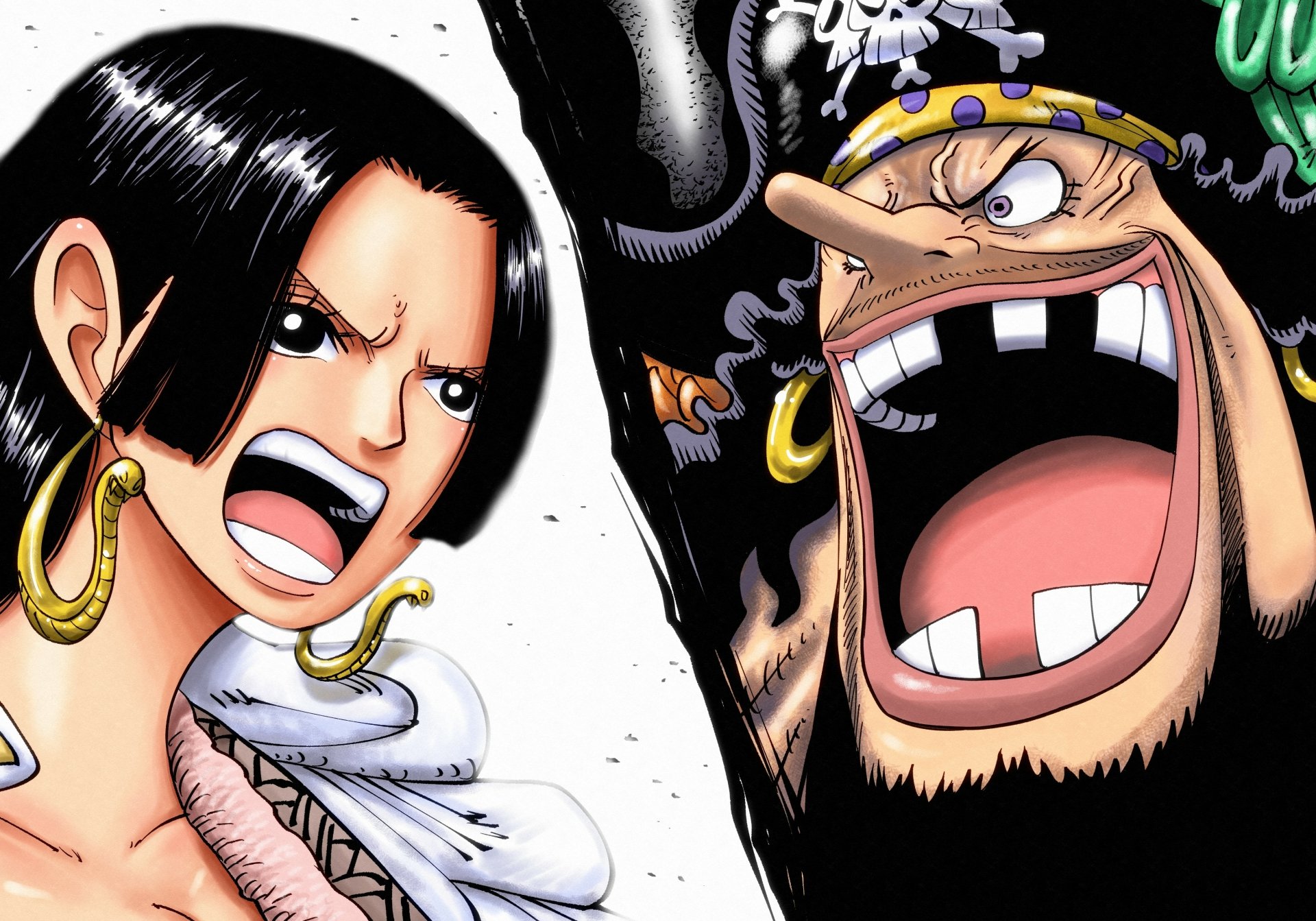 Download Marshall D. Teach Boa Hancock Anime One Piece 4k Ultra HD Wallpaper by Riku