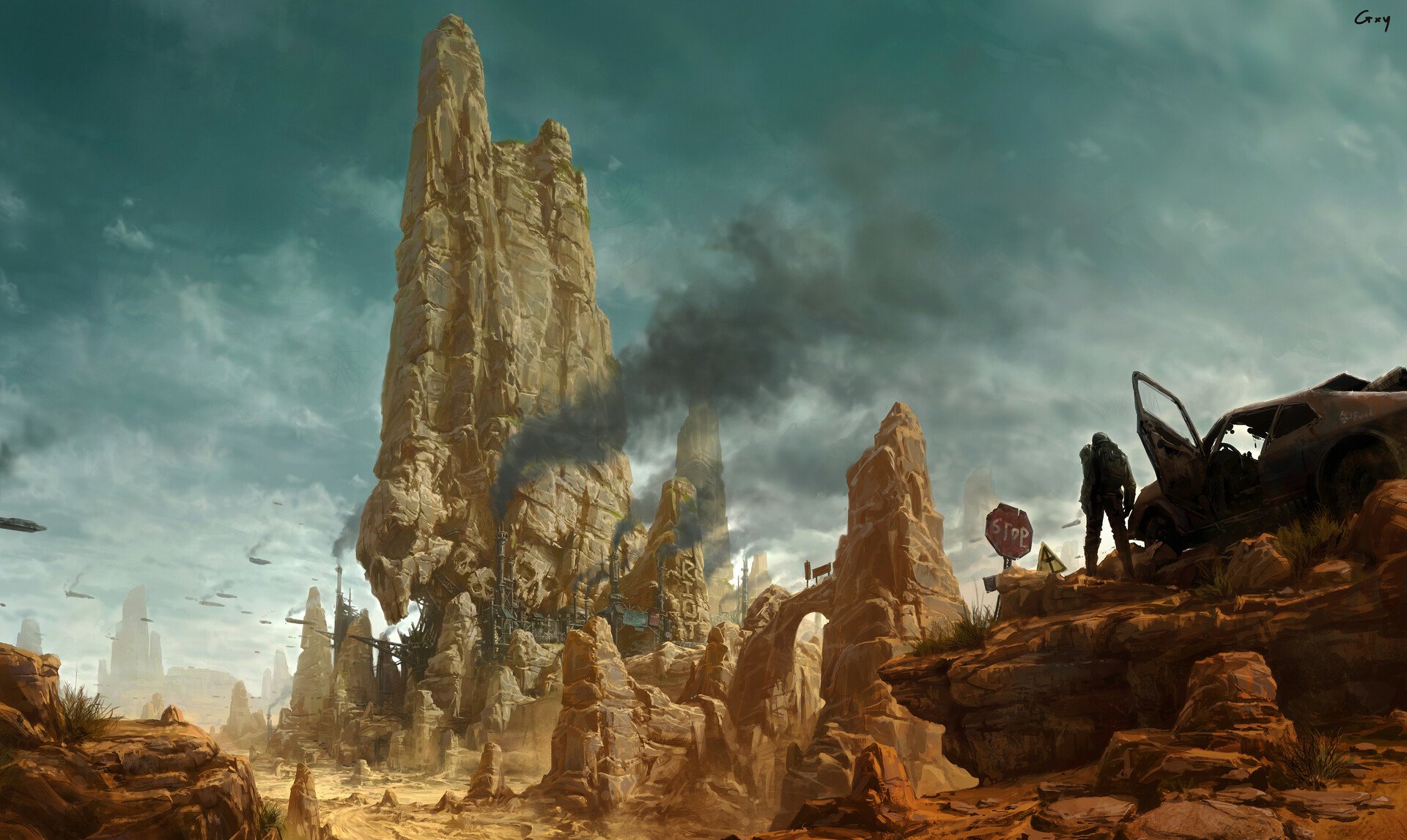 Download Sci Fi Post Apocalyptic HD Wallpaper by G xy | 1920x1147 ...