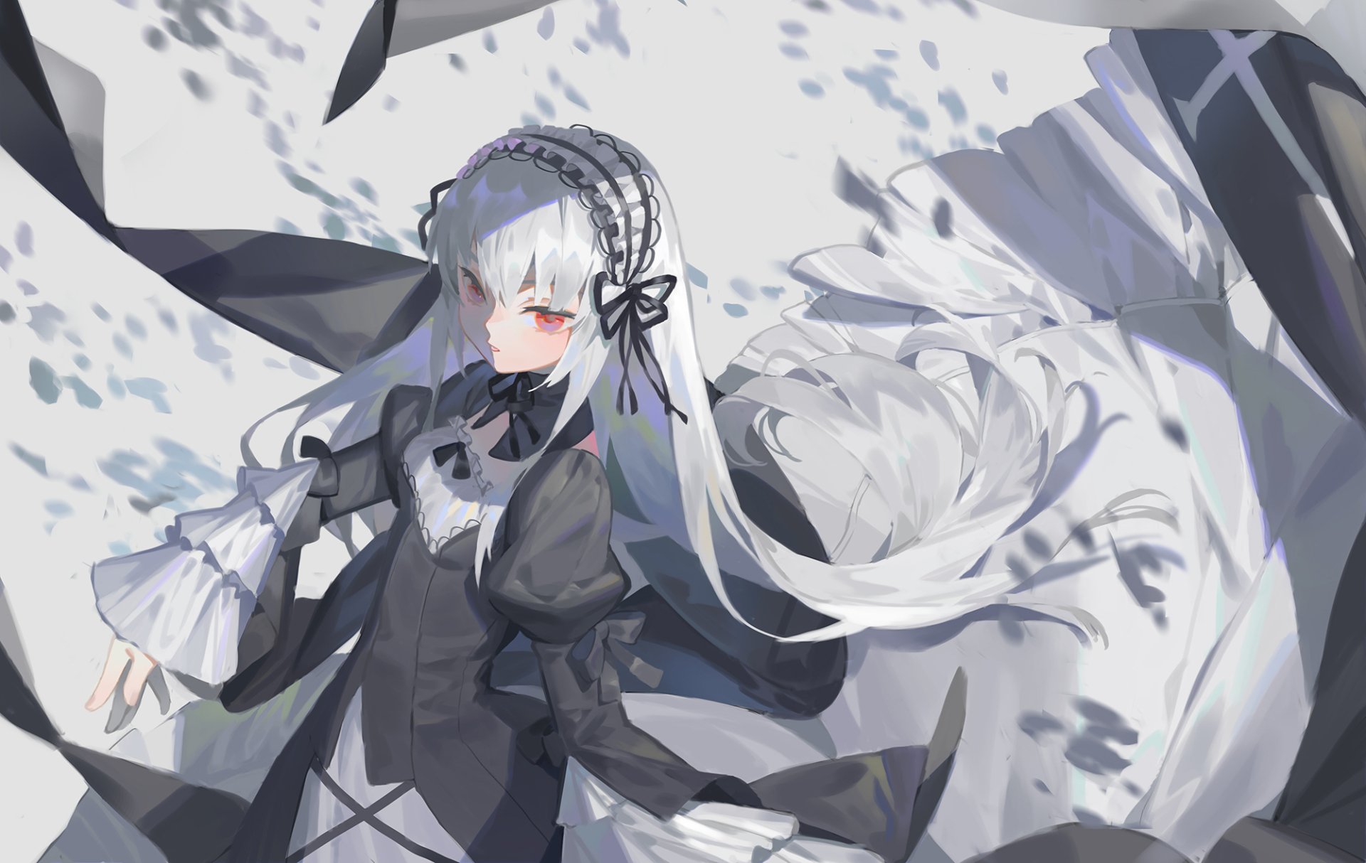 Download Red Eyes Black Dress Anime Rozen Maiden HD Wallpaper by sawana