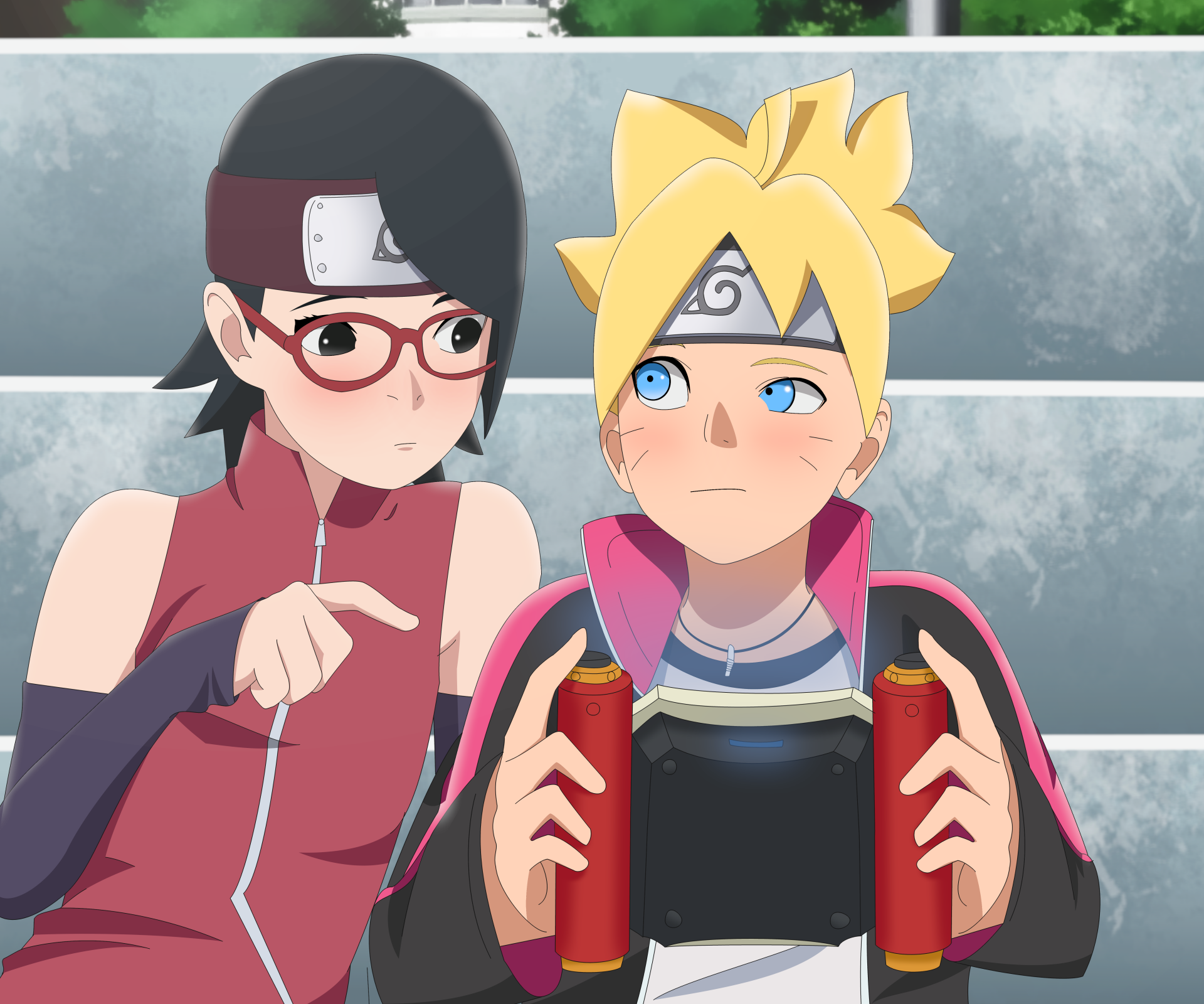 Download Boruto Uzumaki Sarada Uchiha Anime Boruto 4k Ultra HD Wallpaper by  OptiMystic