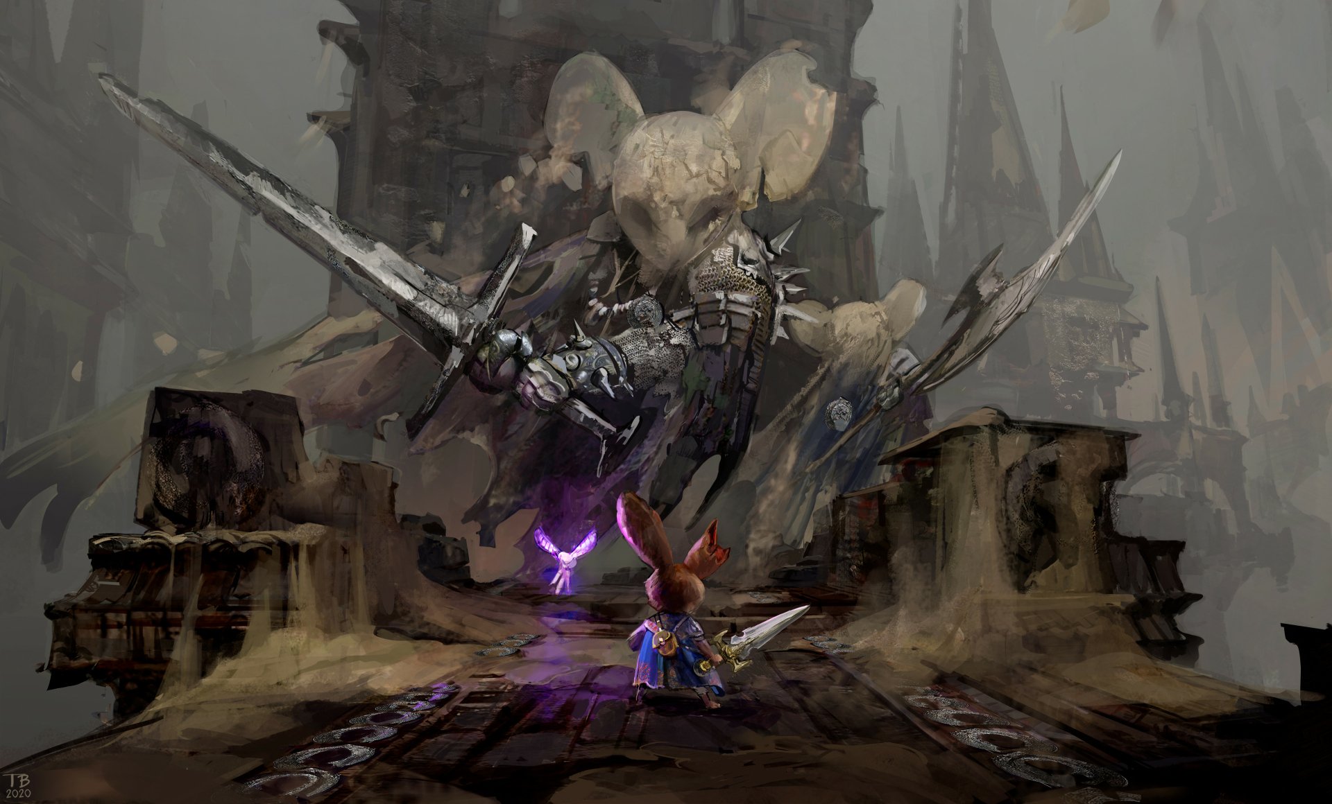 Download Fantasy Warrior Fantasy Warrior 4k Ultra HD Wallpaper by Thomas Brissot