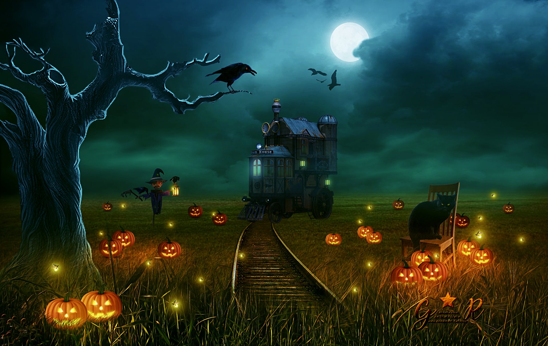 Festive Halloween HD Wallpaper