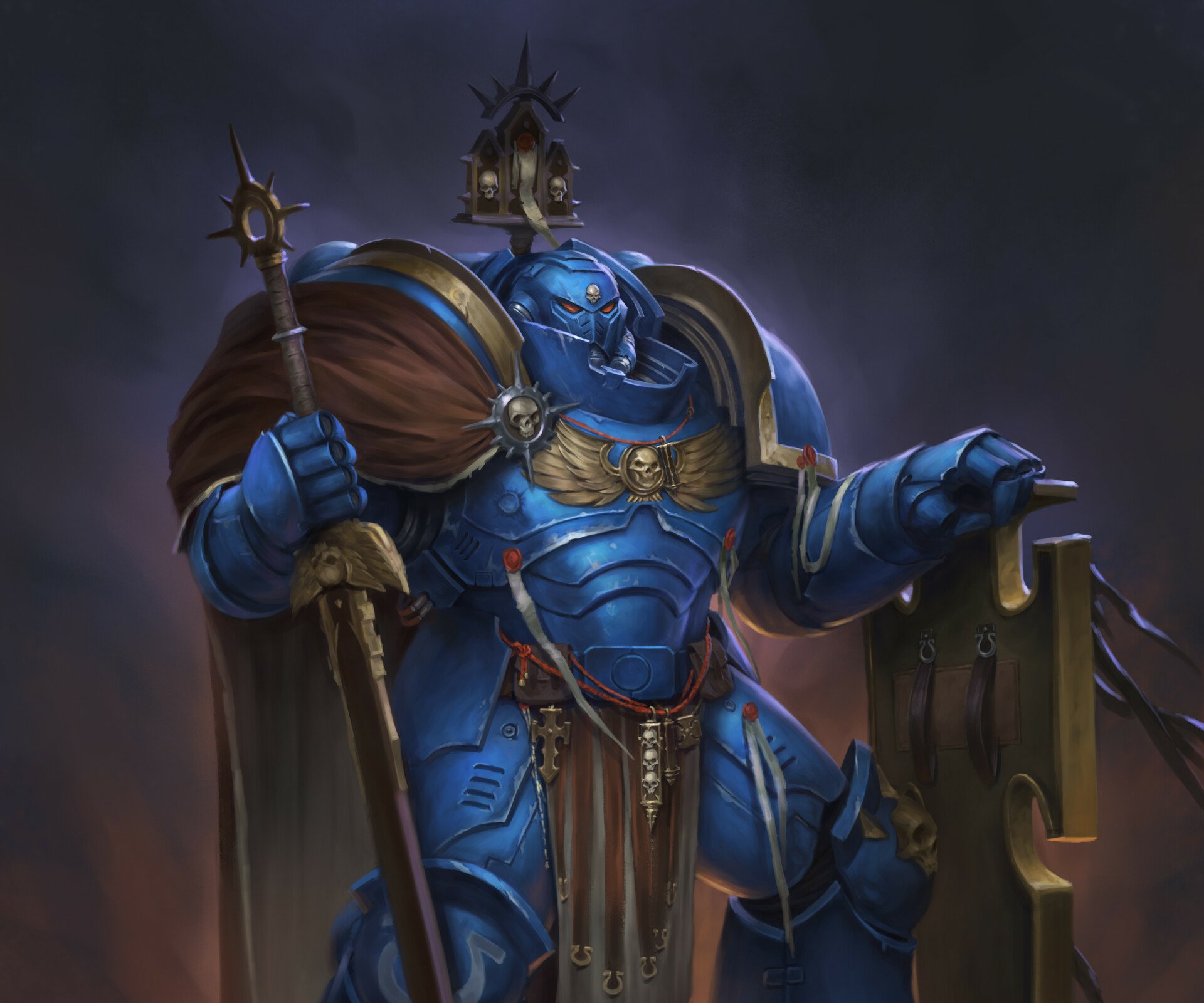 Download Video Game Warhammer 40k HD Wallpaper by Konstantin Porubov