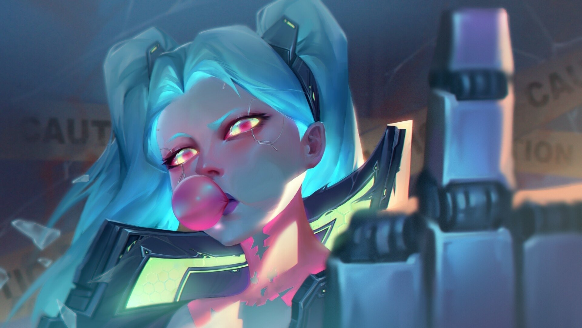 Download Rebecca (Cyberpunk: Edgerunners) Anime Cyberpunk: Edgerunners HD Wallpaper by Shaoming Luo