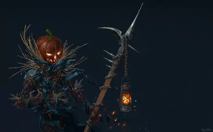  Pumpkin Scarecrow by Dylan Walker
