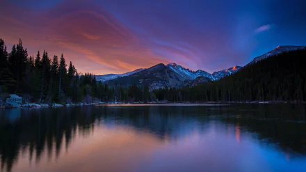  Sunset over the Rocky Mountains by Andrew R. Slaton