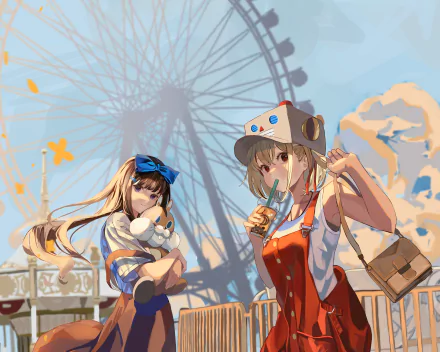 Chisato Nishikigi Takina Inoue Anime Lycoris Recoil HD Desktop Wallpaper | Background Image