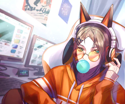 Luxiem Mysta Rias Anime Virtual Youtuber HD Desktop Wallpaper | Background Image