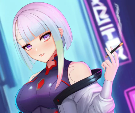 Lucy (Cyberpunk: Edgerunners) Anime Cyberpunk: Edgerunners HD Desktop Wallpaper | Background Image