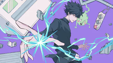 Shigeo Kageyama Anime Mob Psycho 100 Dimple (Mob Psycho 100) HD Desktop Wallpaper | Background Image