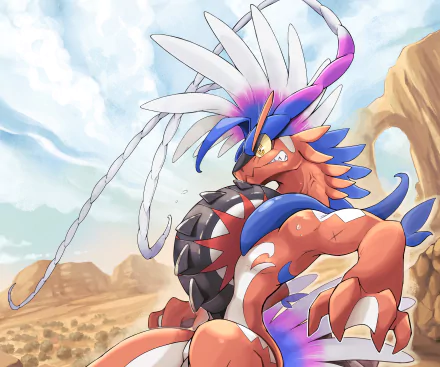 Koraidon (Pokémon) video game Pokémon: Scarlet And Violet HD Desktop Wallpaper | Background Image