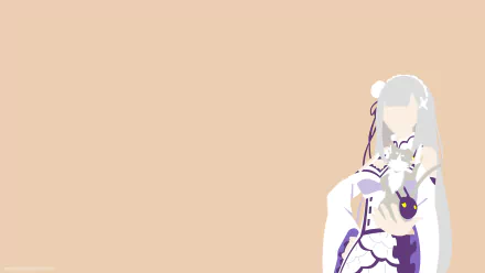 Emilia (Re:ZERO) Anime Re:Zero - Starting Life in Another World HD Desktop Wallpaper | Background Image