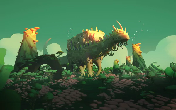 video game The Wandering Village HD Desktop Wallpaper | Background Image
