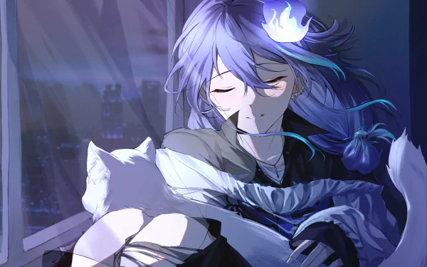 Holostars Minase Rio Anime Virtual Youtuber HD Desktop Wallpaper | Background Image