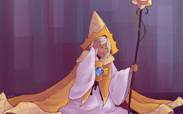 Pure Vanilla Cookie (Cookie Run) video game COOKIE RUN: KINGDOM HD Desktop Wallpaper | Background Image