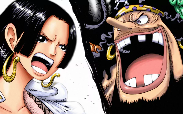 Marshall D. Teach Boa Hancock Anime One Piece HD Desktop Wallpaper | Background Image
