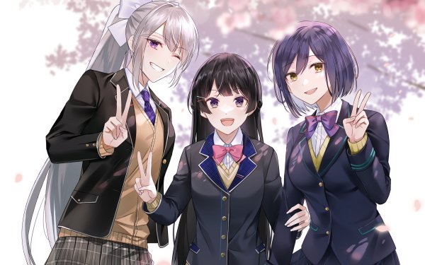 Anime Virtual Youtuber Higuchi Kaede Shizuka Rin Tsukino Mito HD Wallpaper | Background Image