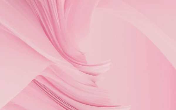 Soft pink abstract swirl technology wallpaper in Windows 11 style, 4K Ultra HD PC desktop background.