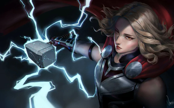 Lady Thor movie Thor: Love and Thunder HD Desktop Wallpaper | Background Image