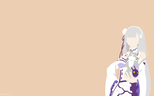 Emilia (Re:ZERO) Anime Re:Zero - Starting Life in Another World HD Desktop Wallpaper | Background Image