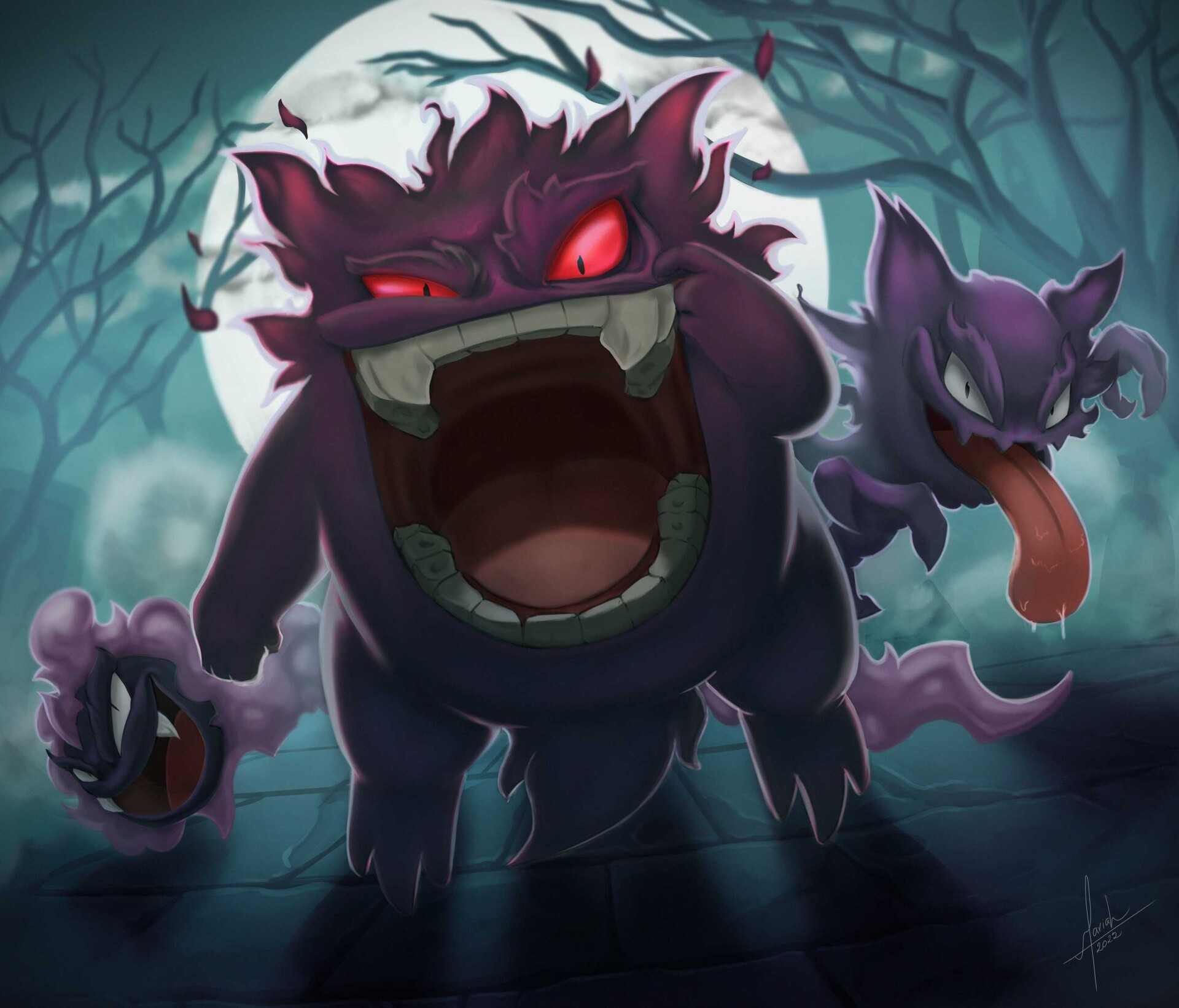 Cool Gengar, shiny gengar HD wallpaper