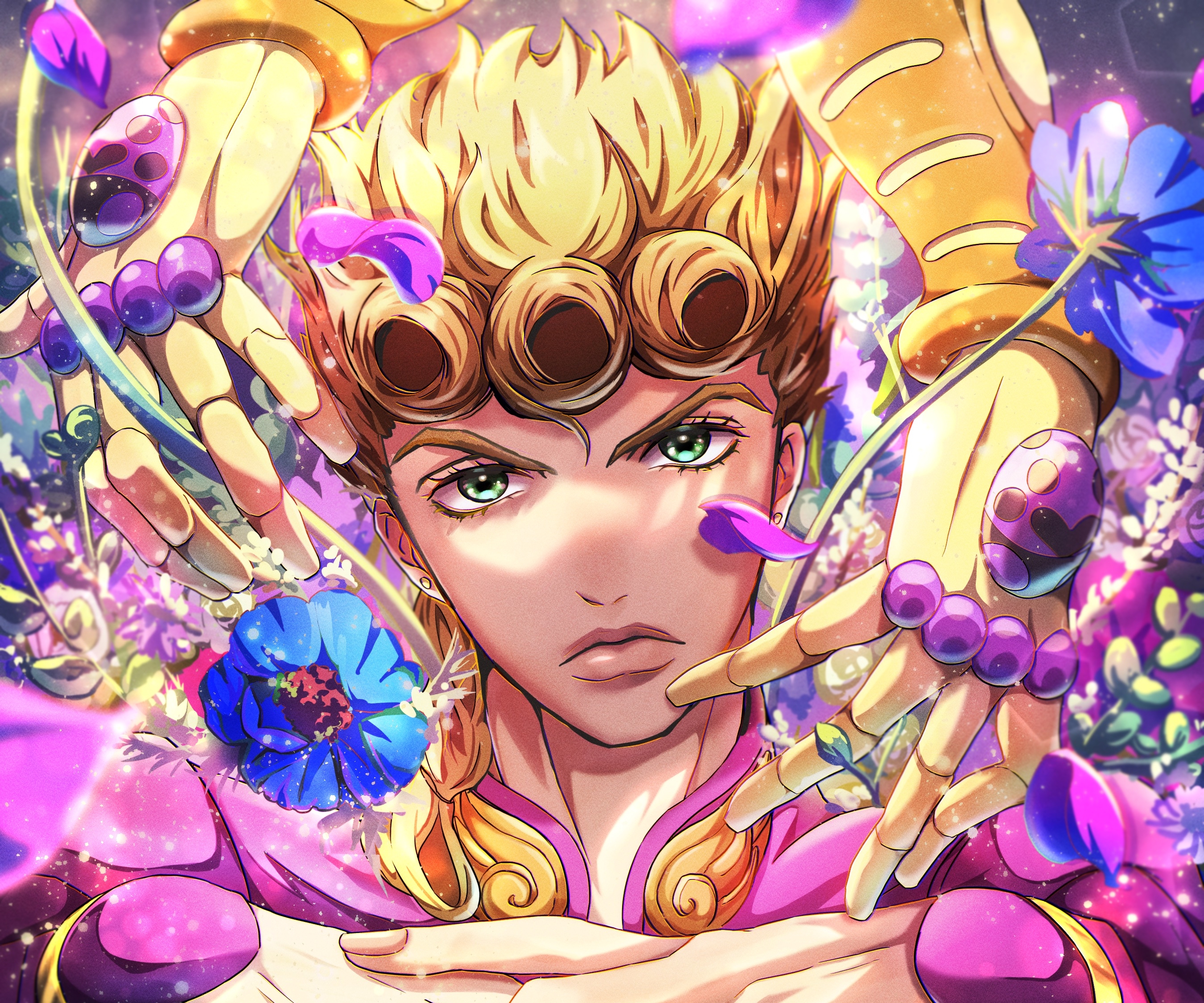 Anime Jojos Bizarre Adventure JoJos Bizarre Adventure Golden Wind Giorno  Giovanna HD wallpaper  Peakpx