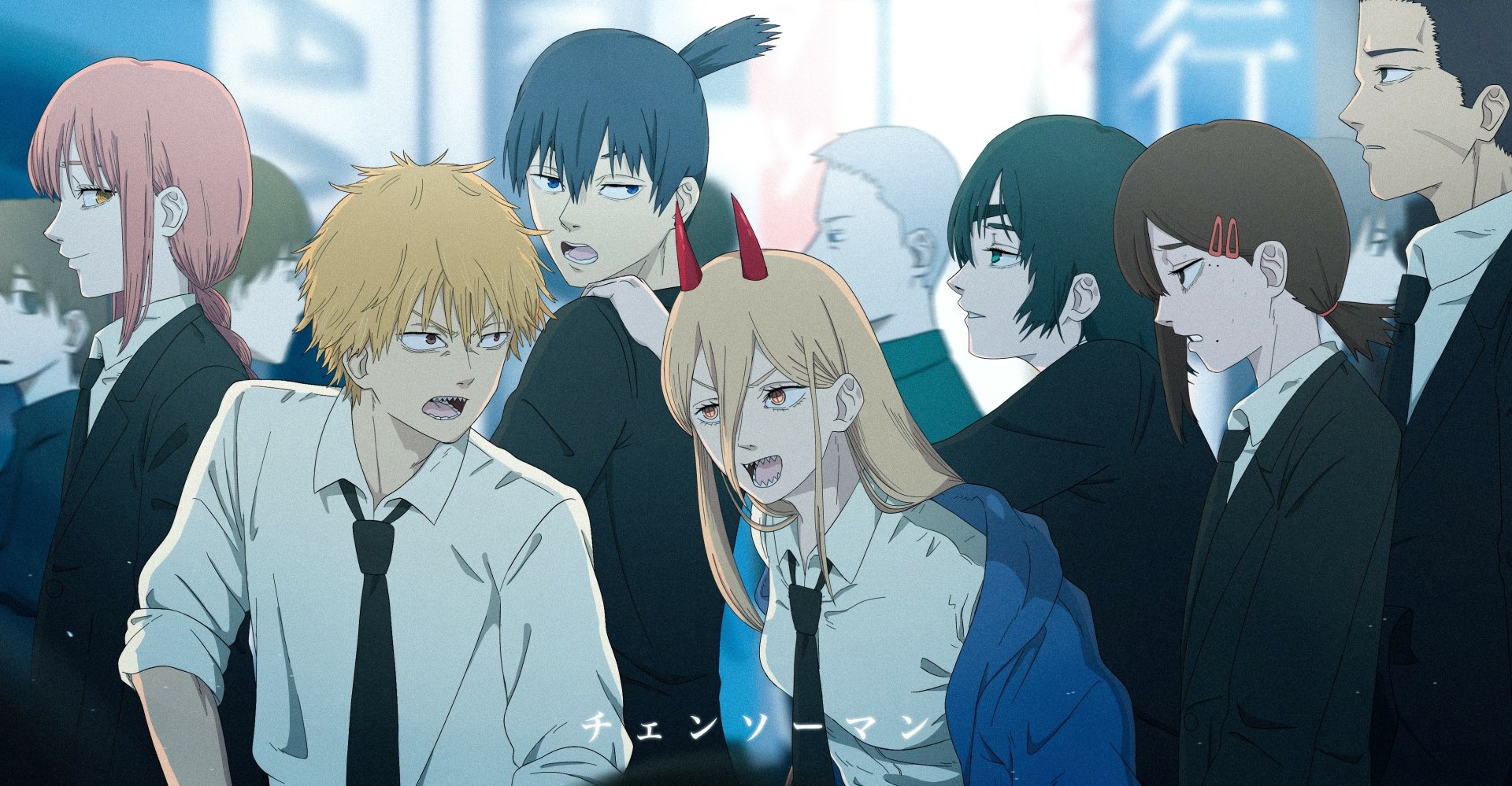 Download Power (Chainsaw Man) Aki Hayakawa Denji (Chainsaw Man) Makima (Chainsaw Man) Anime Chainsaw Man HD Wallpaper by まるこ