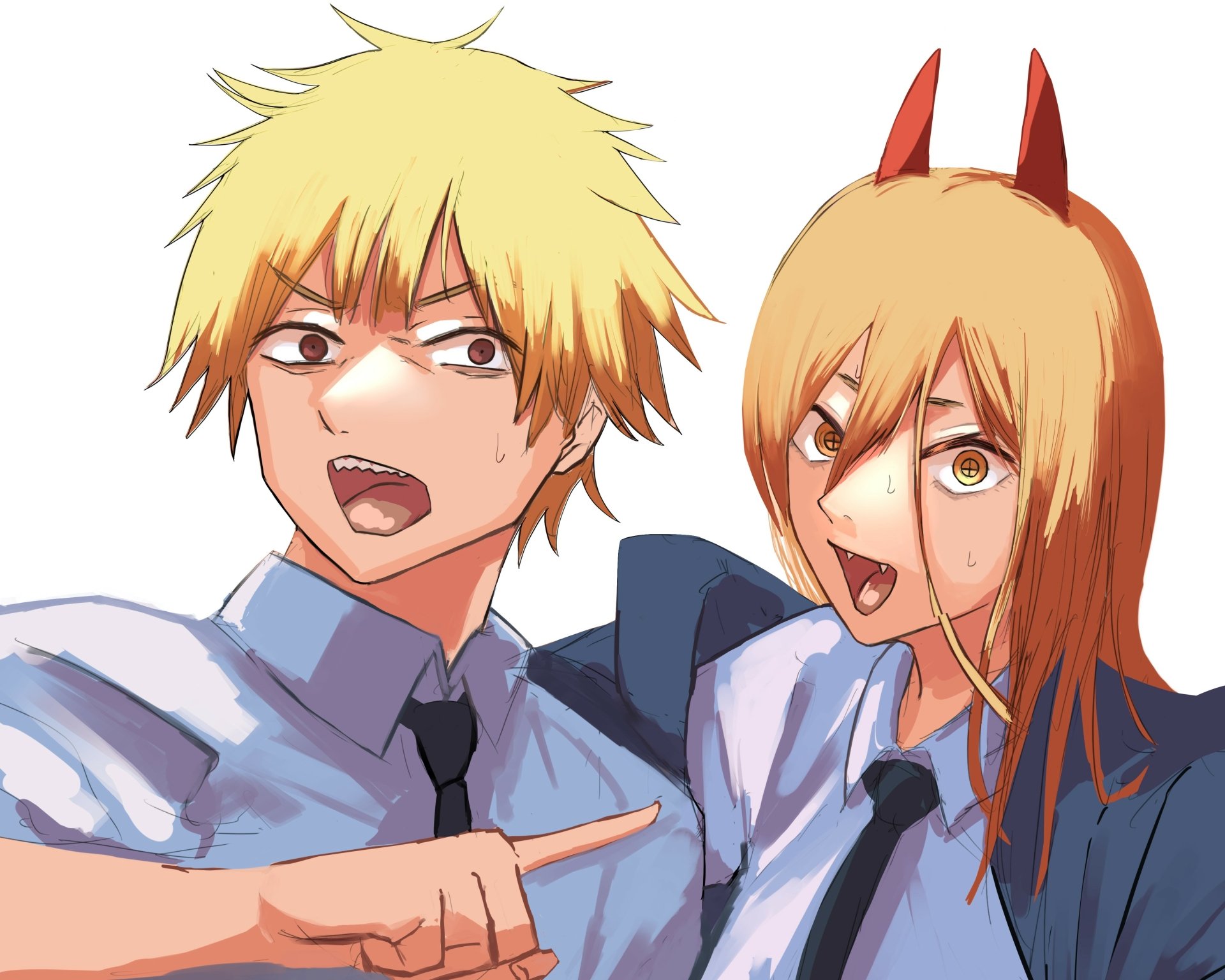 Download Power (Chainsaw Man) Denji (Chainsaw Man) Anime Chainsaw Man 4k Ultra HD Wallpaper by いけっち