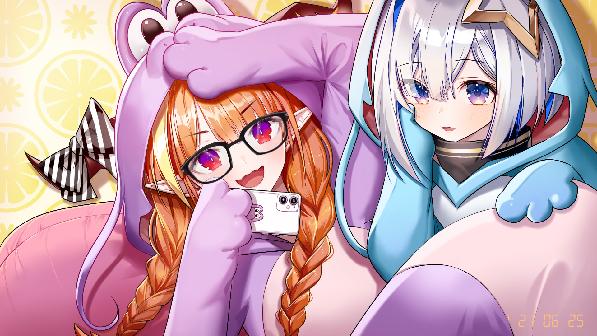 Download Amane Kanata Hololive Kiryu Coco Anime Virtual Youtuber HD Wallpaper