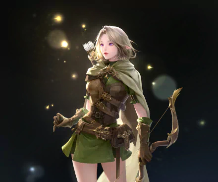 fantasy archer HD Desktop Wallpaper | Background Image
