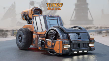 video game Turbo Sloths HD Desktop Wallpaper | Background Image