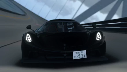  The Koenigsegg Jesko Absolut in the Road