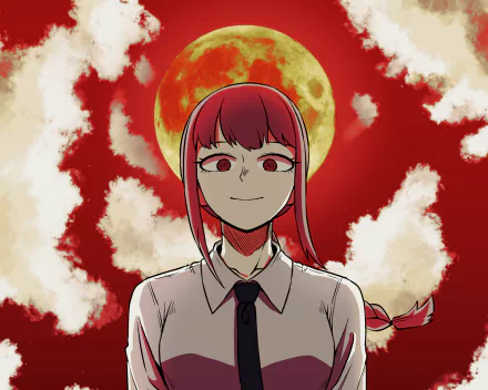 Makima (Chainsaw Man) Anime Chainsaw Man HD Desktop Wallpaper | Background Image