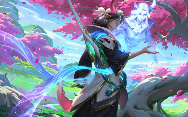  Spirit Blossom Aphelios by Herbie Wang