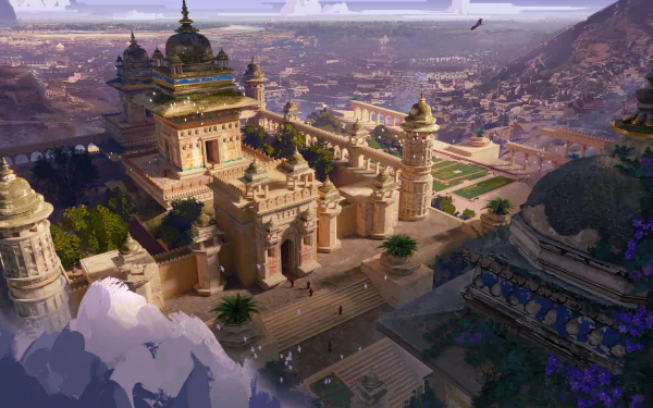 fantasy temple HD Desktop Wallpaper | Background Image