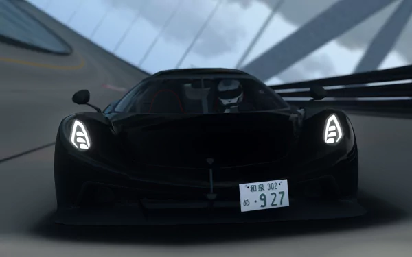  The Koenigsegg Jesko Absolut in the Road