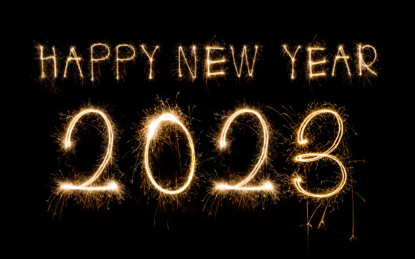 Happy New Year holiday New Year 2023 HD Desktop Wallpaper | Background Image