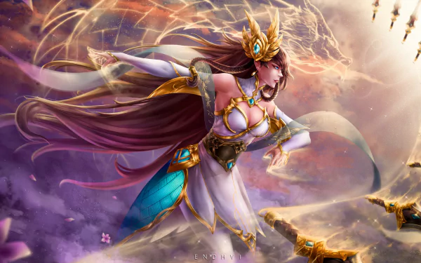  Divine Sword Irelia Splash Fanart by endhvi