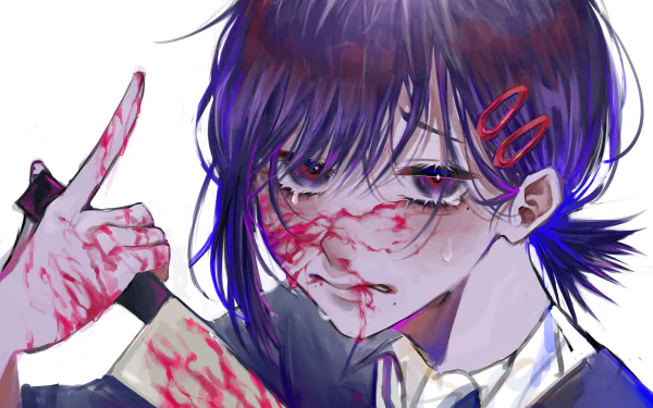 Kobeni Higashiyama Anime Chainsaw Man HD Desktop Wallpaper | Background Image