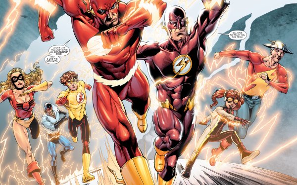 Comics The Flash: Rebirth Flash Kid Flash Impulse Jay Garrick Barry Allen Wally West Bart Allen HD Wallpaper | Background Image