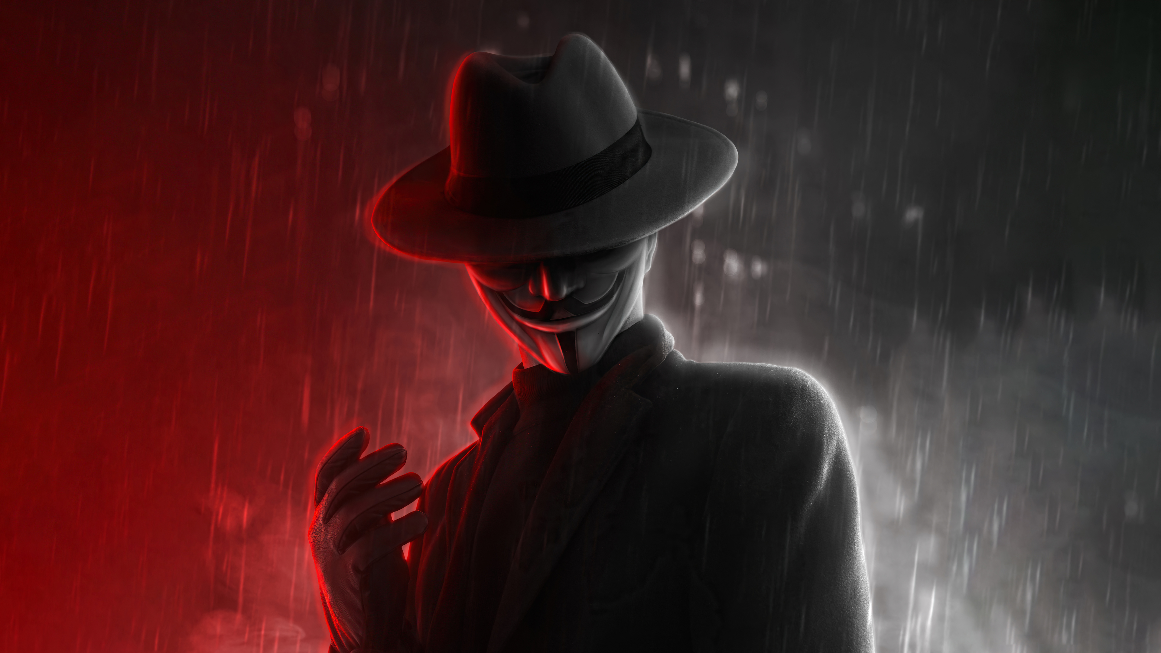 Wallpaper ID 13892  hood anonymous dark man 4k free download