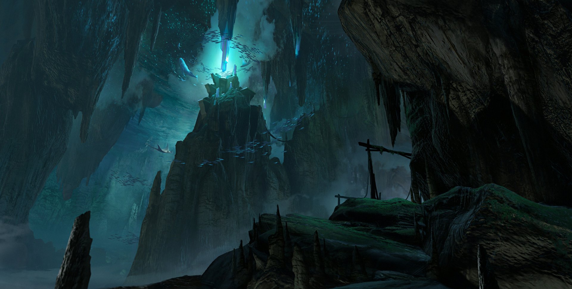 Download Fantasy Cave HD Wallpaper by li moly