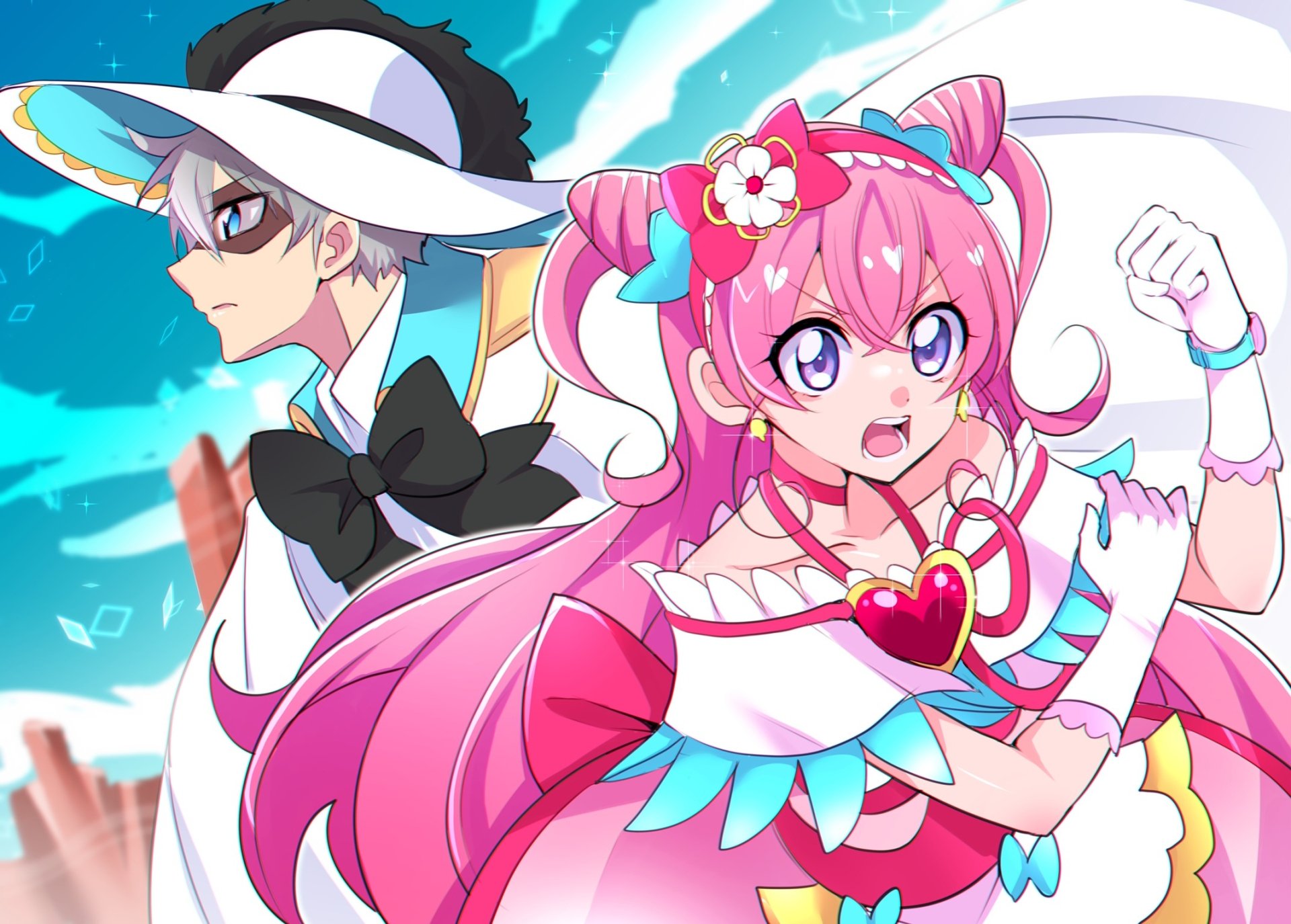 Download Shinada Takumi Nagomi Yui Cure Precious Anime Delicious Party Precure HD Wallpaper