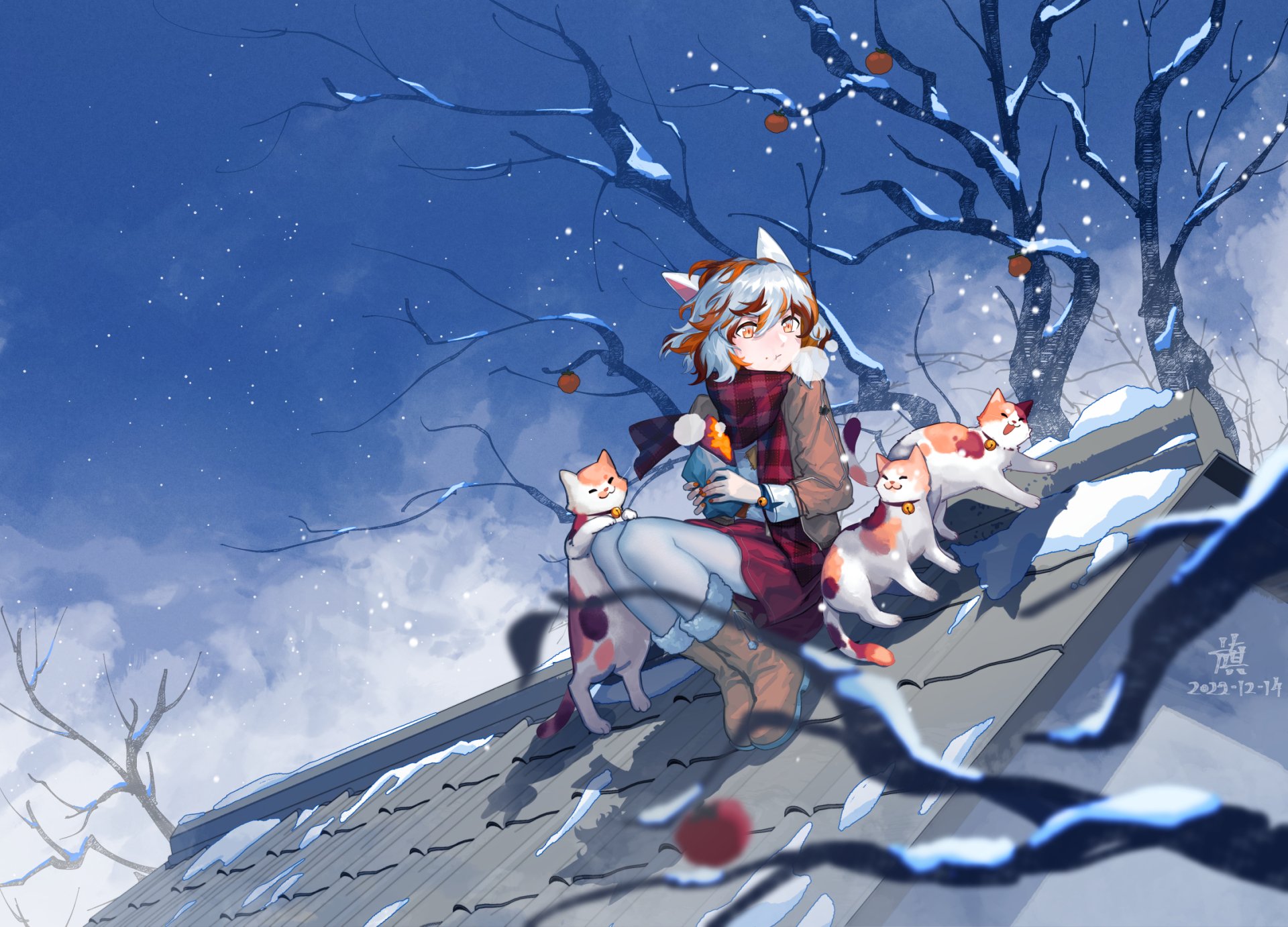 Download Anime Touhou HD Wallpaper by 降旗原
