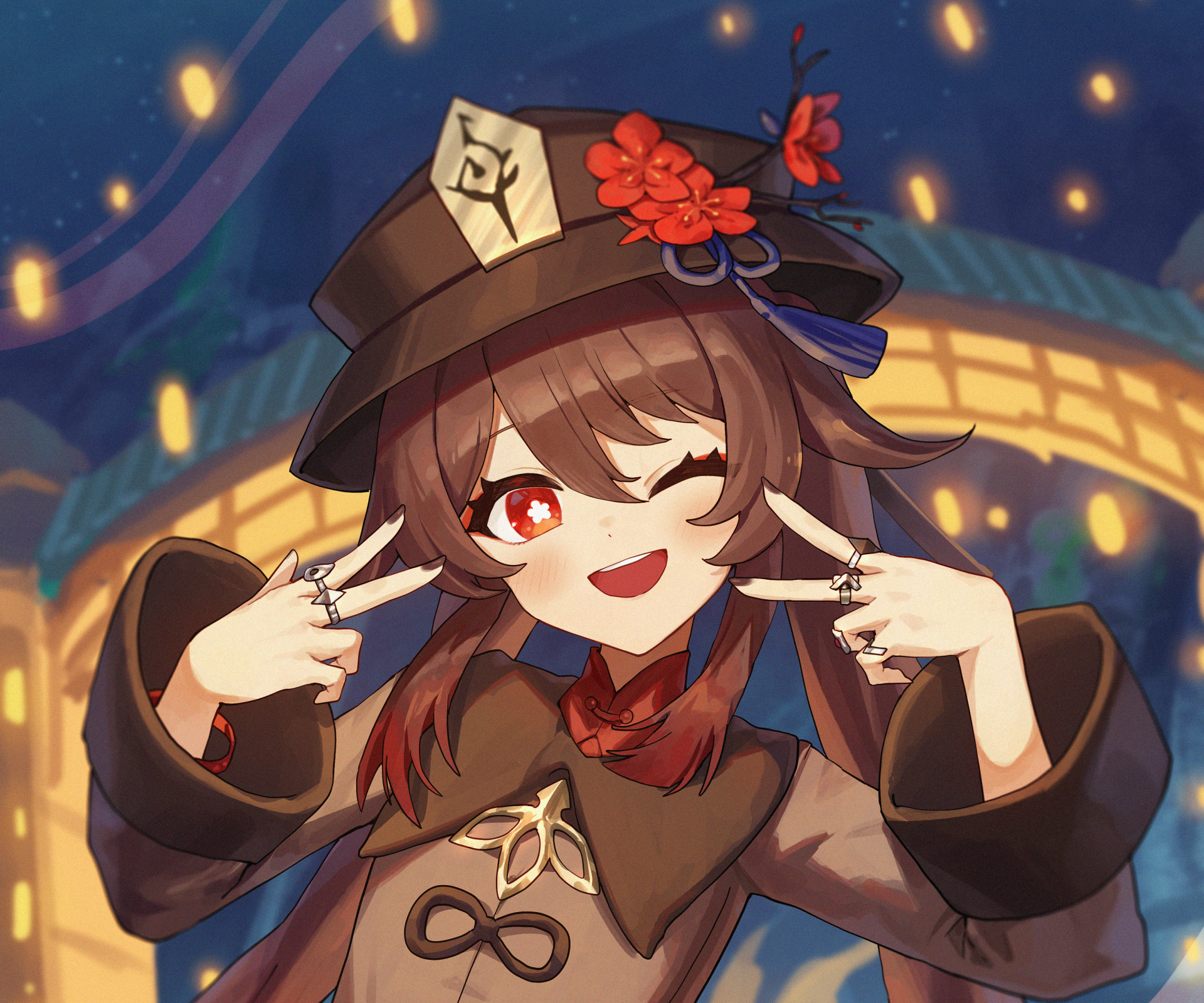 Download Hu Tao Video Game Genshin Impact HD Wallpaper by pellas