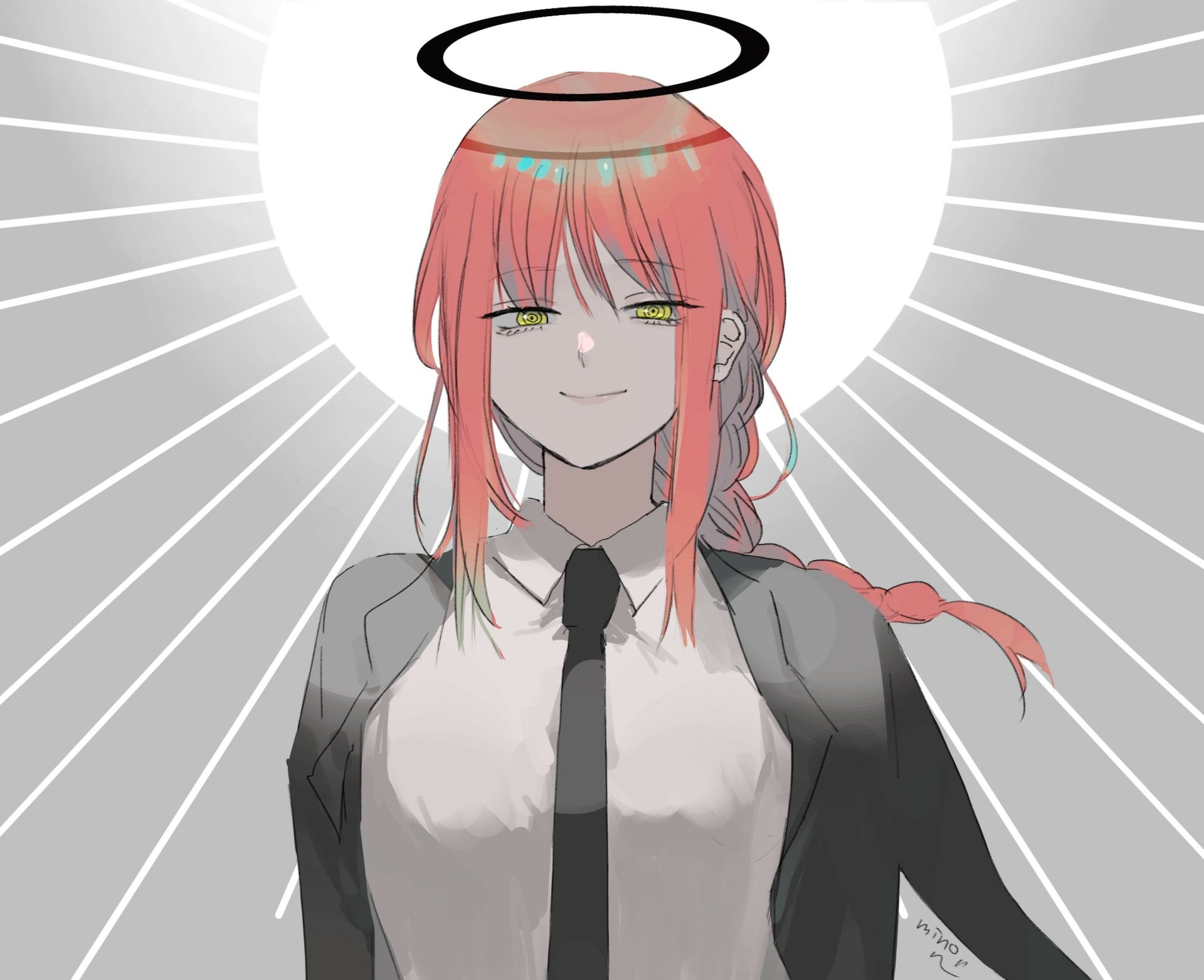 Download Makima (Chainsaw Man) Anime Chainsaw Man HD Wallpaper by みのるん