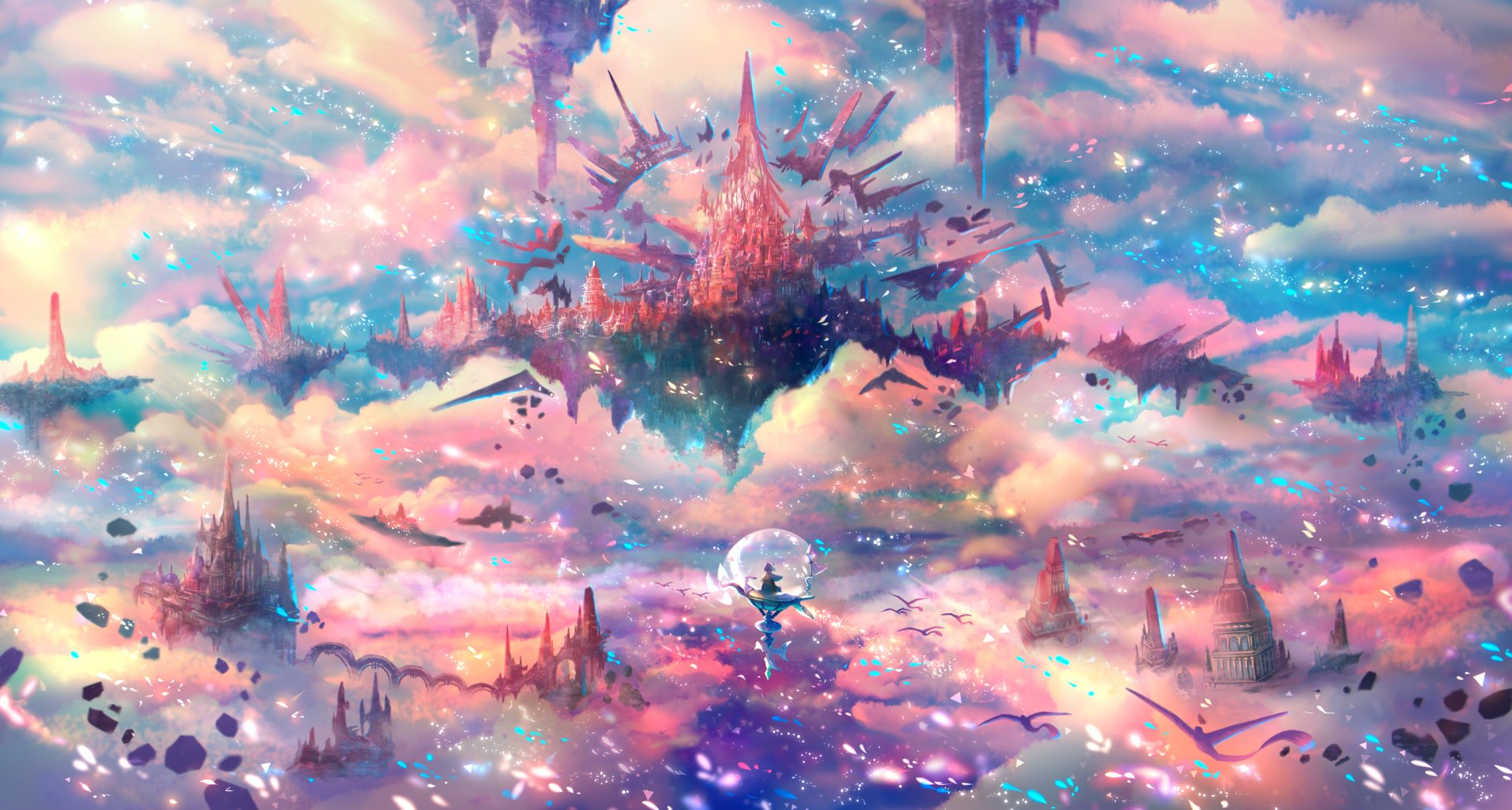 Download Fantasy City Hd Wallpaper By Sakimori